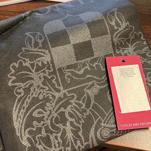 Vince Camuto Leather Tote with Knot Detail- Cyra in Vintage Rose - Picture 9 of 9